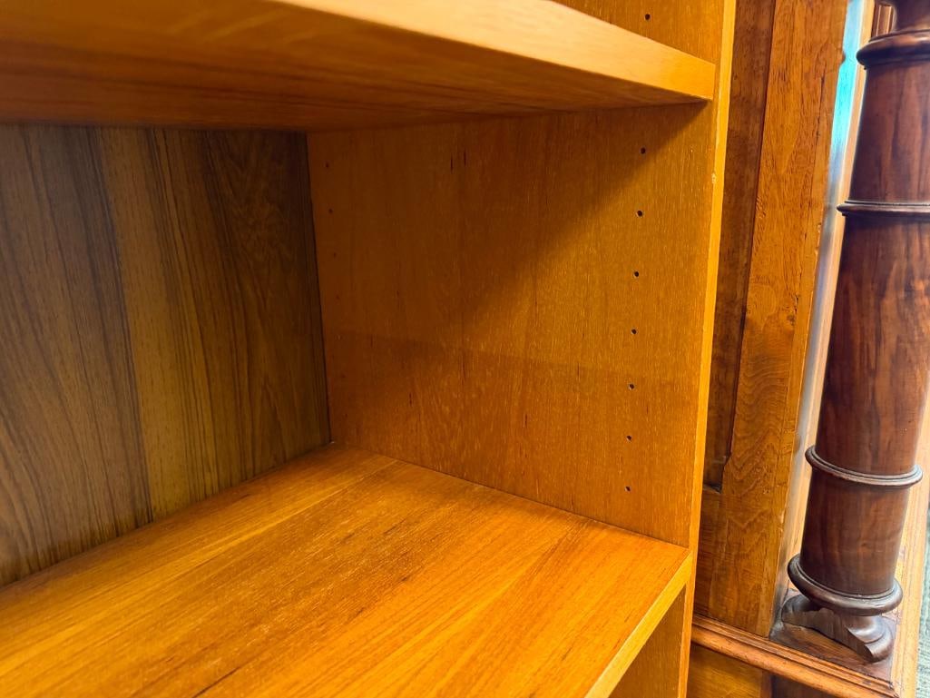 MID-CENTURY DANISH MODERN 5-TIER BOOKCASE TEAK GRAIN - 10