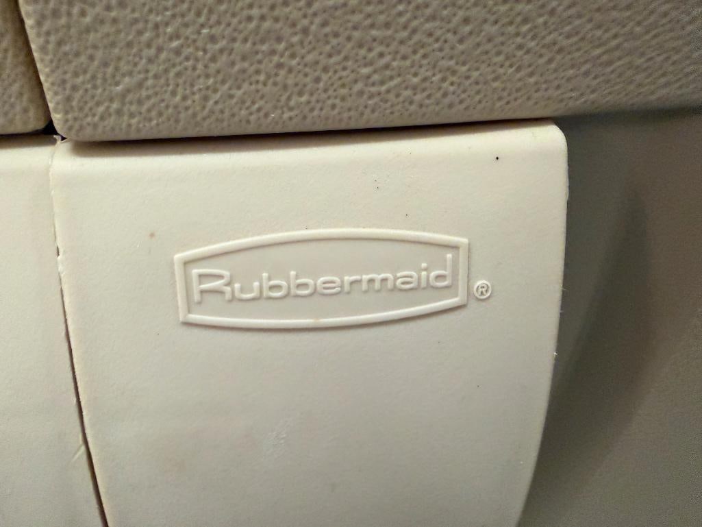 RUBBERMAID POLY OUTDOOR STORAGE CABINET WITH FOUR SHELVES - 3