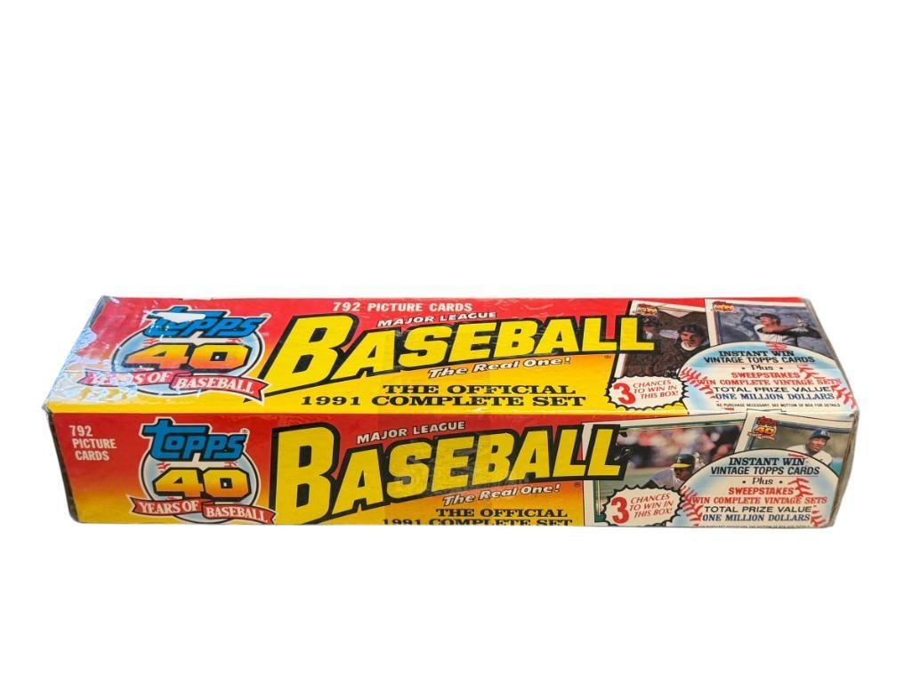 1991 TOPPS BASEBALL COMPLETE CARD SET 792 CARDS FACTORY SEALED: COMPLETE SET, SEALED 
