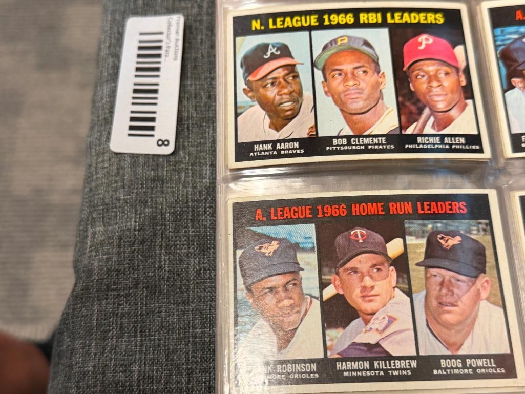 1967 TOPPS BASEBALL CARD SET NEAR COMPLETE WITH STARS AND HALL OF FAMERS - 13