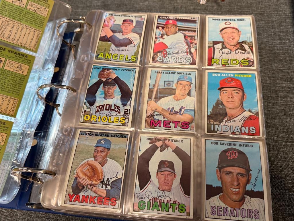1967 TOPPS BASEBALL CARD SET NEAR COMPLETE WITH STARS AND HALL OF FAMERS - 5