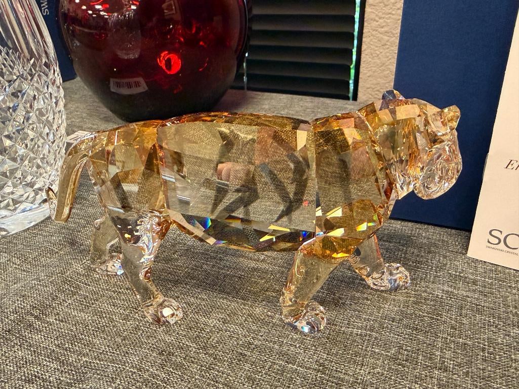 SWAROVSKI CRYSTAL SCS ANNUAL FIGURINE TIGER ENDANGERED WILDLIFE SERIES TIGER #1003148 2010 - 7