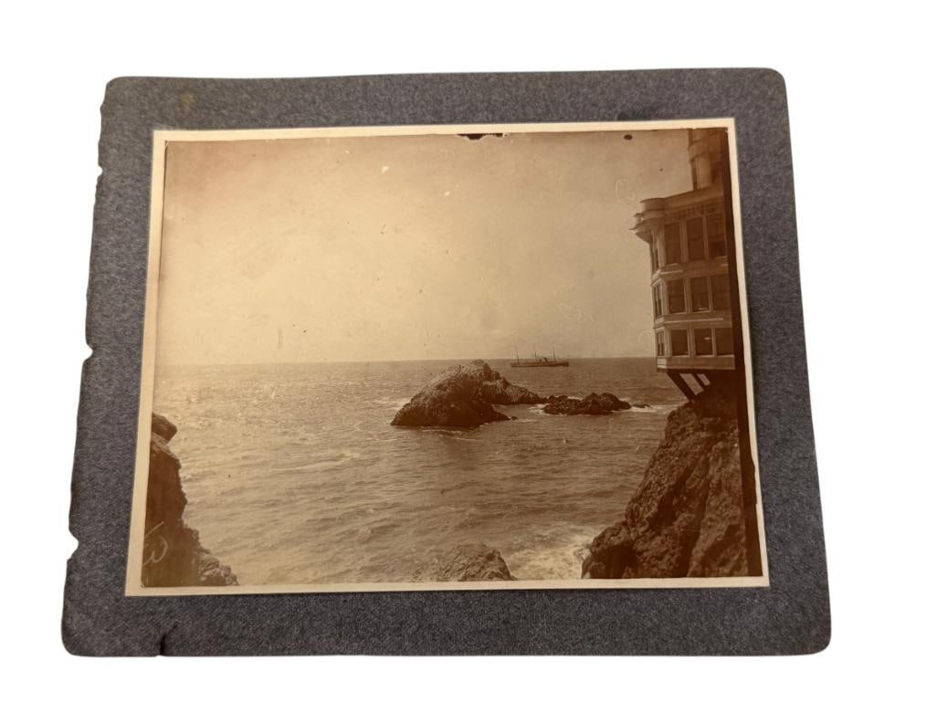 CIRCA 1900"S SAN FRANCISCO CLIFF HOUSE SEPIA TONED PHOTOGRAPH (1 of 6)