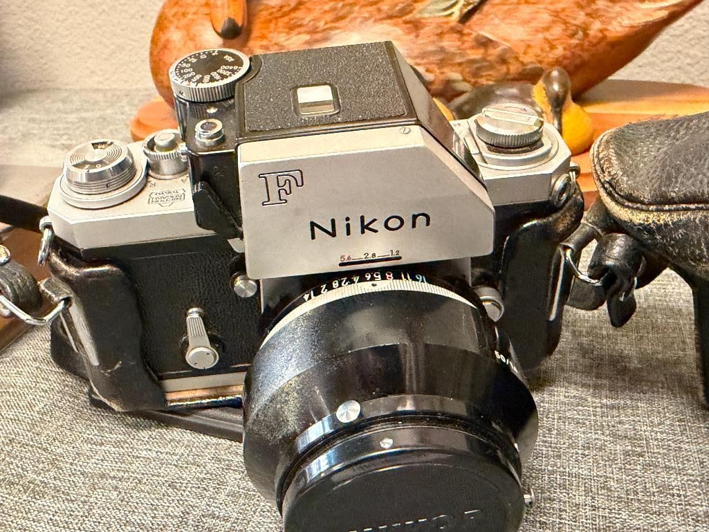 1959 NIKON F 35MM SLR FILM CAMERA WITH NIKKOR-S 50MM LENS NO. 841127 SERIAL NO. 6538745 - 3