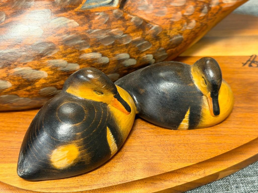 BIG SKY CARVERS LIMITED EDITION DUCK DECOY CARVING BY ASHLEY GRAY DATED 2008 NO. 1138/1250 - 4