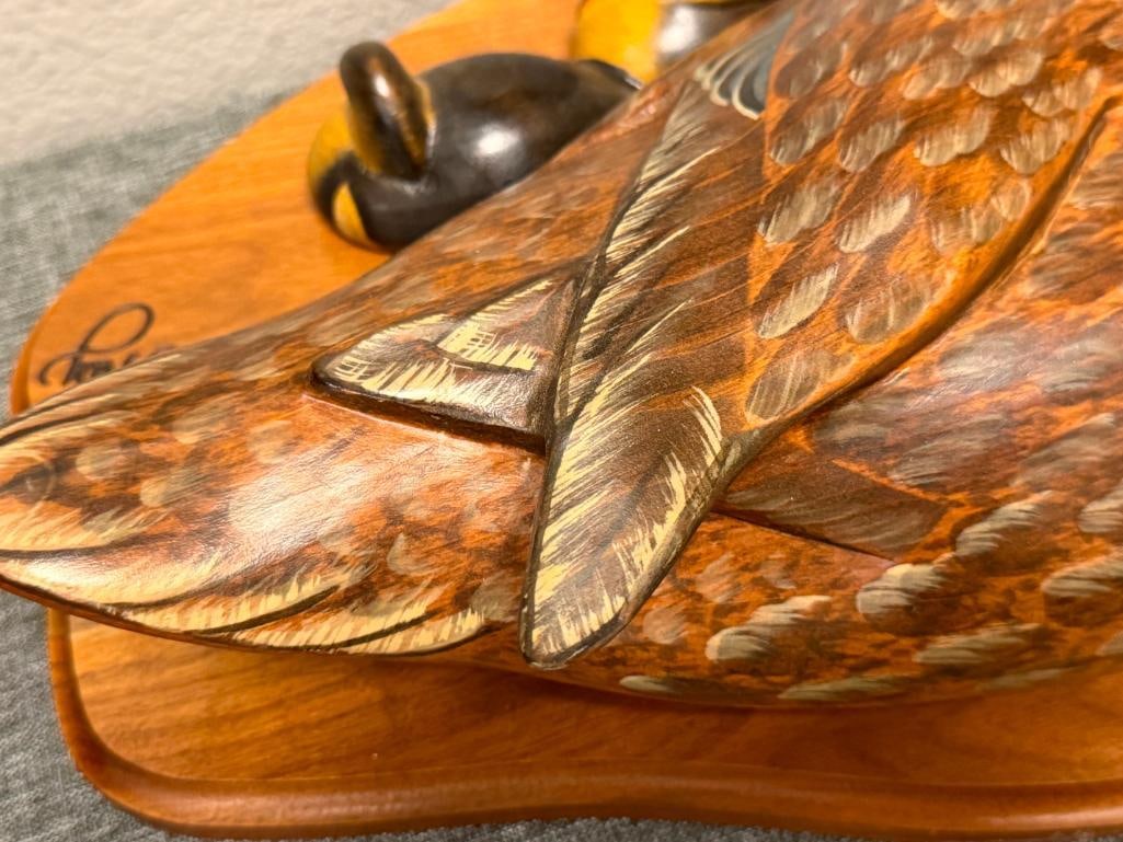 BIG SKY CARVERS LIMITED EDITION DUCK DECOY CARVING BY ASHLEY GRAY DATED 2008 NO. 1138/1250 - 8