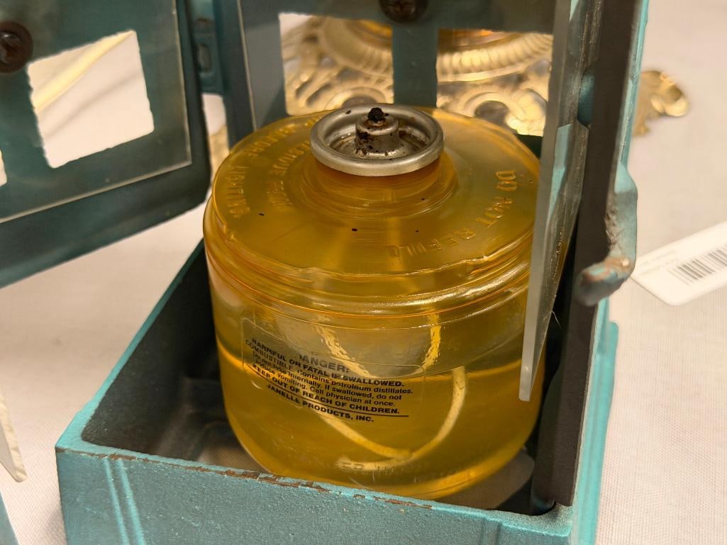 1988 JOHN WRIGHT GARDEN / TREE LANTERN GREEN PATINA FINISH - 6