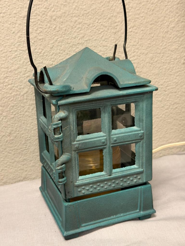 1988 JOHN WRIGHT GARDEN / TREE LANTERN GREEN PATINA FINISH - 7