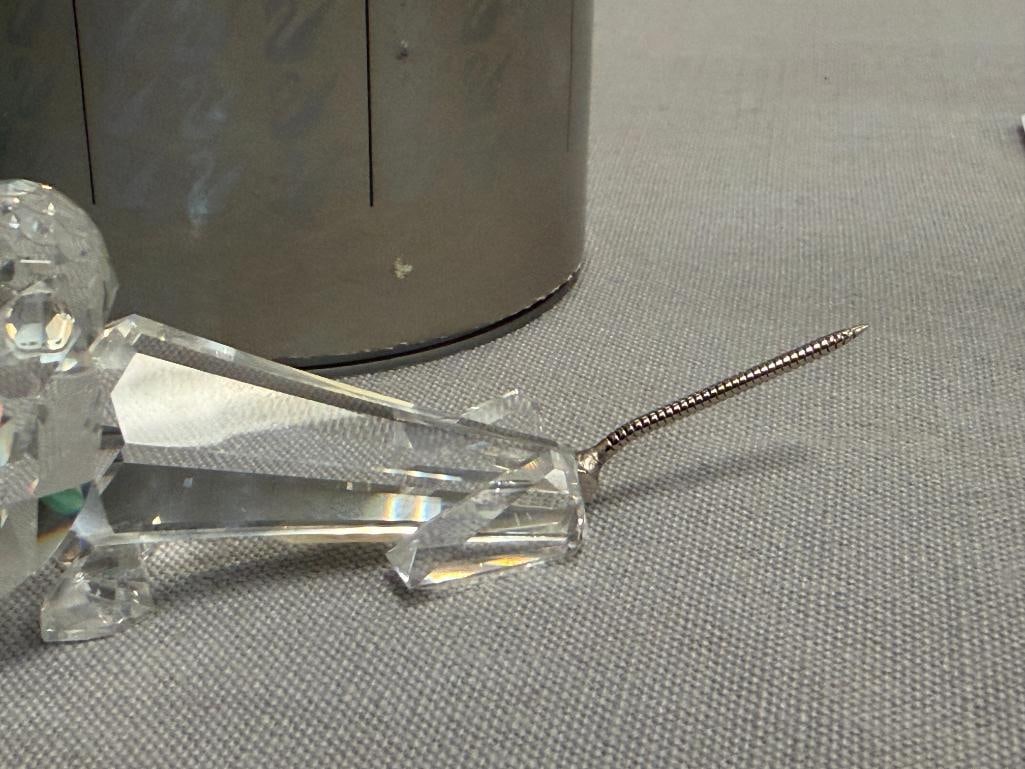 SWAROVSKI CRYSTAL DACHSCHUND (LARGE) INTRODUCED IN 1984 DESIGNED BY MAX SCHRECK RETIRED 1991 - 4
