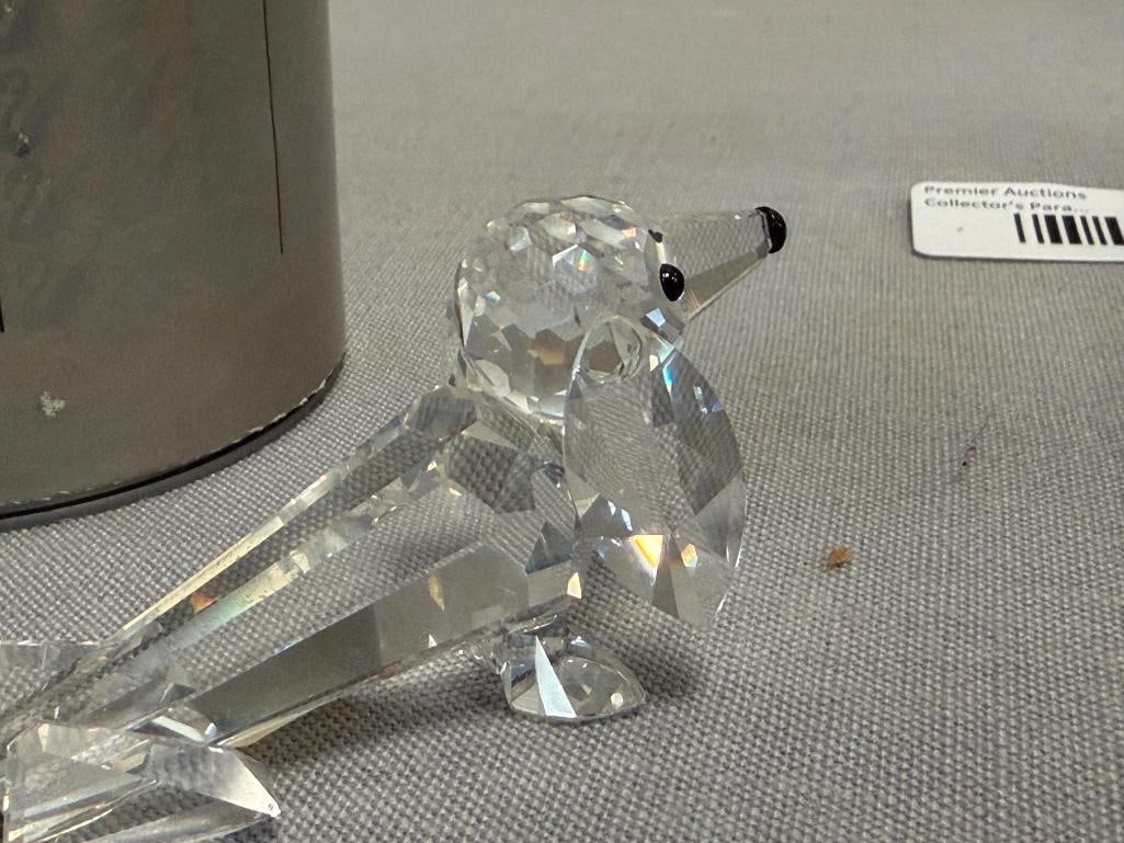 SWAROVSKI CRYSTAL DACHSCHUND (LARGE) INTRODUCED IN 1984 DESIGNED BY MAX SCHRECK RETIRED 1991 - 6