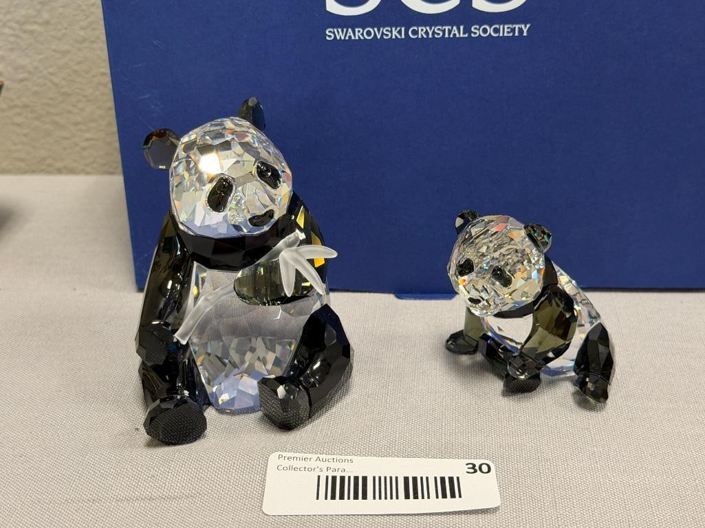 SWAROVSKI CRYSTAL SCS ANNUAL EDITION ENDANGERED SPECIES PANDA AND CUB NO. A910NR000086 - 2