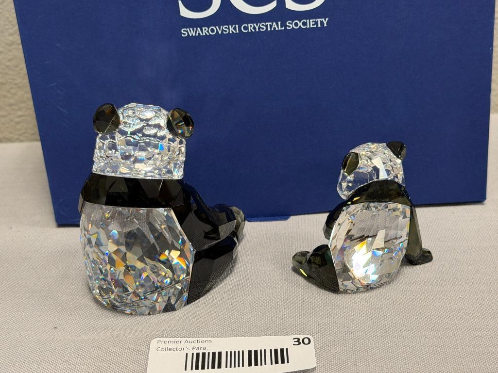 SWAROVSKI CRYSTAL SCS ANNUAL EDITION ENDANGERED SPECIES PANDA AND CUB NO. A910NR000086 - 6