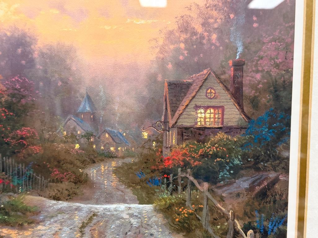 THOMAS KINKADE PAINTER OF LIFE LIMITED EDITION PRINT TEACUP COTTAGE NO. 1101/2850 - 5