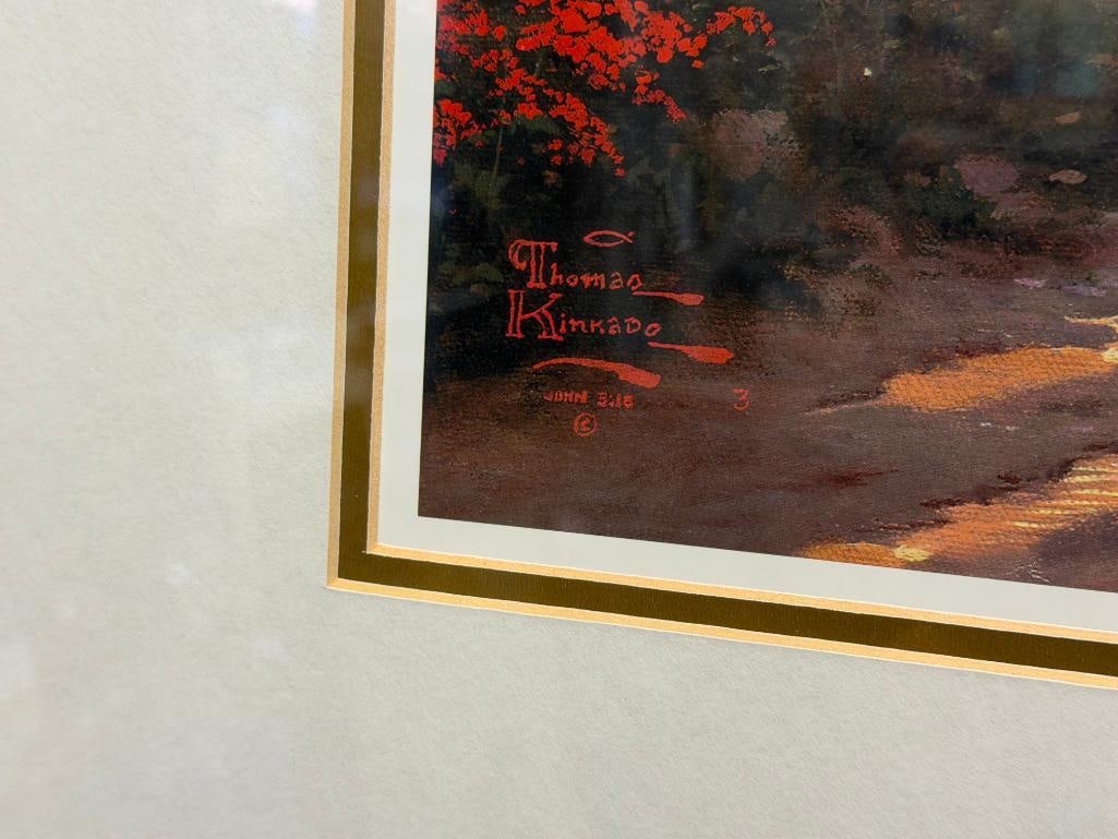 THOMAS KINKADE PAINTER OF LIFE LIMITED EDITION PRINT TEACUP COTTAGE NO. 1101/2850 - 8