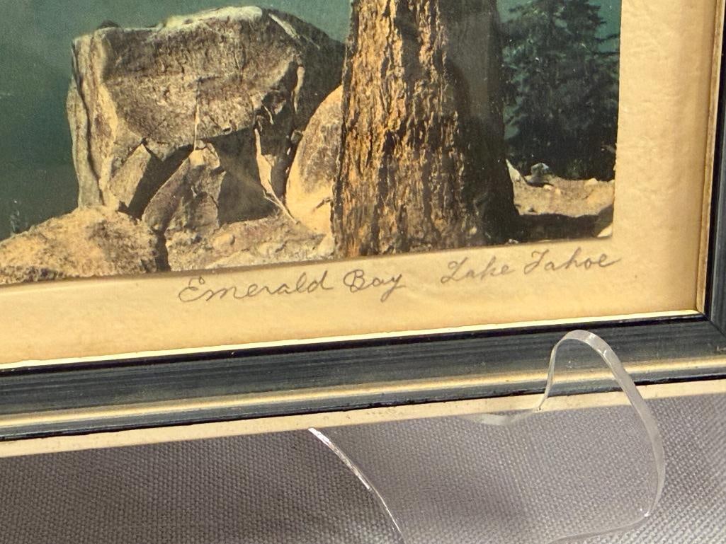 1900'S HAND COLORED PHOTOGRAPH OF EMERALD BAY, LAKE TAHOE - 5