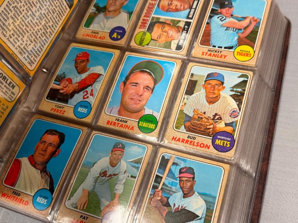 1968 TOPPS BASEBALL CARD SET NEAR COMPLETE WITH STARS AND HALL OF FAMERS - 14