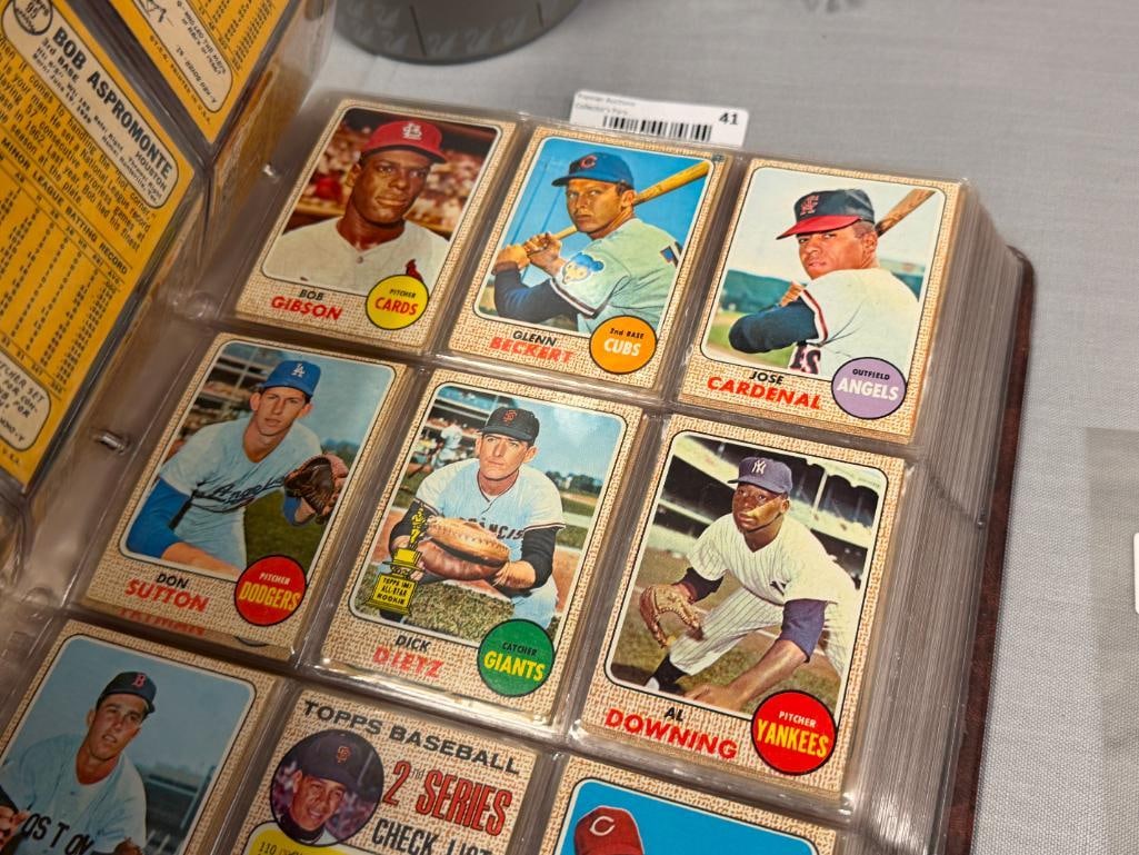 1968 TOPPS BASEBALL CARD SET NEAR COMPLETE WITH STARS AND HALL OF FAMERS - 15