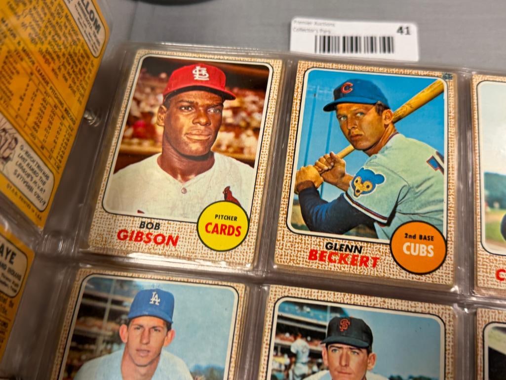 1968 TOPPS BASEBALL CARD SET NEAR COMPLETE WITH STARS AND HALL OF FAMERS - 16