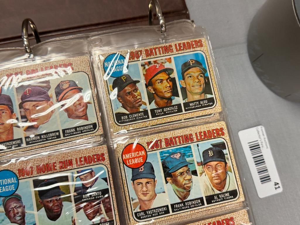 1968 TOPPS BASEBALL CARD SET NEAR COMPLETE WITH STARS AND HALL OF FAMERS - 4