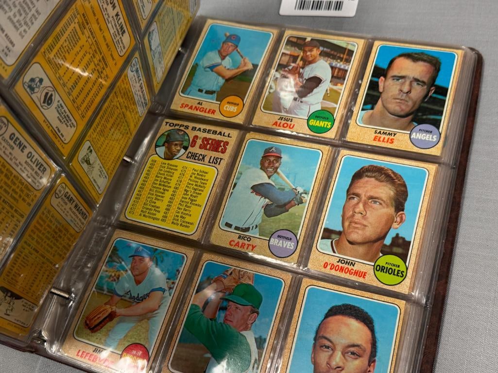 1968 TOPPS BASEBALL CARD SET NEAR COMPLETE WITH STARS AND HALL OF FAMERS - 6