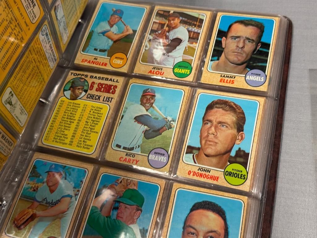 1968 TOPPS BASEBALL CARD SET NEAR COMPLETE WITH STARS AND HALL OF FAMERS - 7