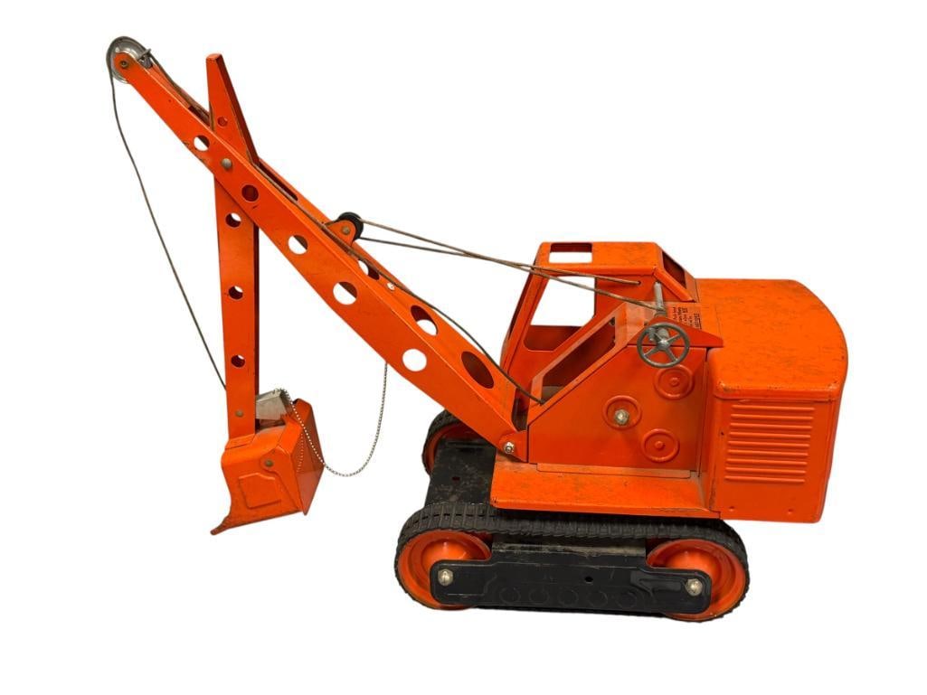 1950'S - 1960'S NYLINT BIG-DIG POWER DIGGER NO. SR100 PRESSED STEEL CONSTRUCTUON TOY (1 of 11)