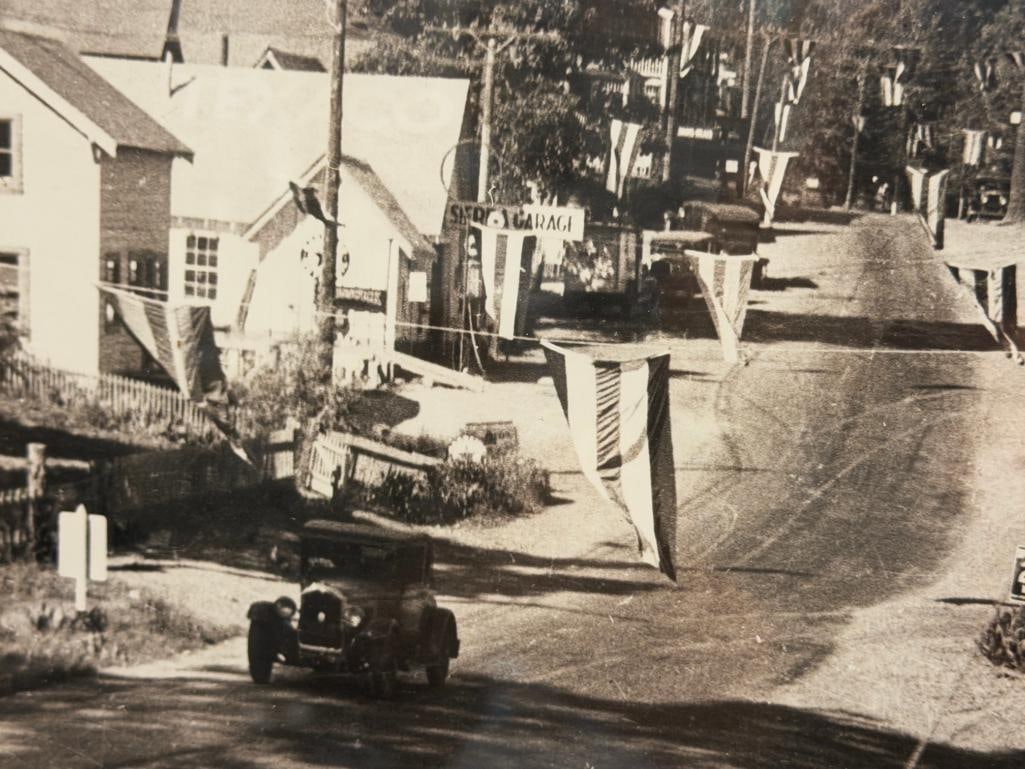 ENLARGED BLACK AND WHITE PHOTO-PRINT OF A PARADE IN LAKE TAHOE - 4