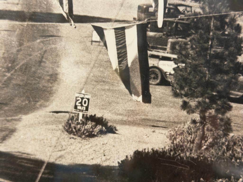 ENLARGED BLACK AND WHITE PHOTO-PRINT OF A PARADE IN LAKE TAHOE - 8