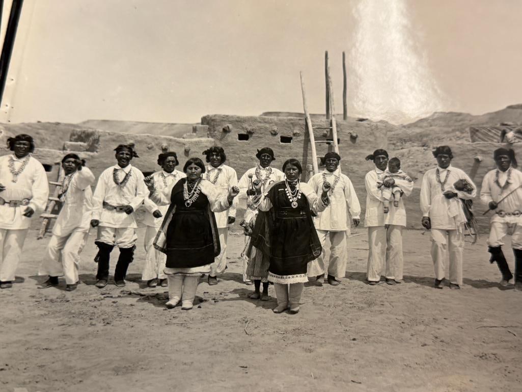 1926 ANTIQUE BLACK AND WHITE PHOTOGRAPH OF NATIVE AMERICANS BY ELY, NV PHOTOGRAPHER JOHN W. WALKER - 2