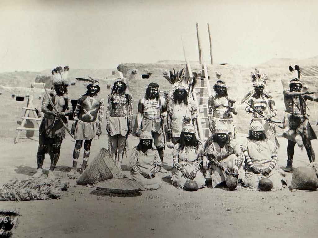 1926 ANTIQUE BLACK AND WHITE PHOTOGRAPH OF NATIVE AMERICANS BY ELY, NV PHOTOGRAPHER JOHN W. WALKER - 4