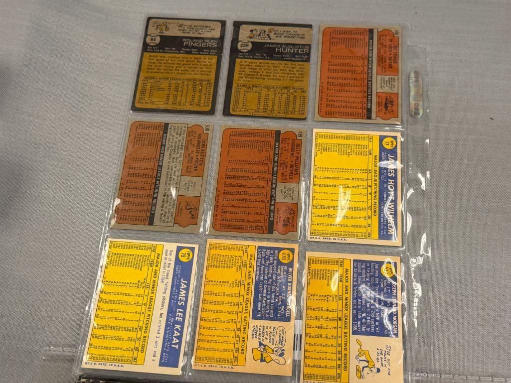 1970, 1972, 1973 TOPPS HALL OF FAMER BASEBALL CARDS ROLLIE FINGER, DON SUTTON, WILLIE STARGELL - 7
