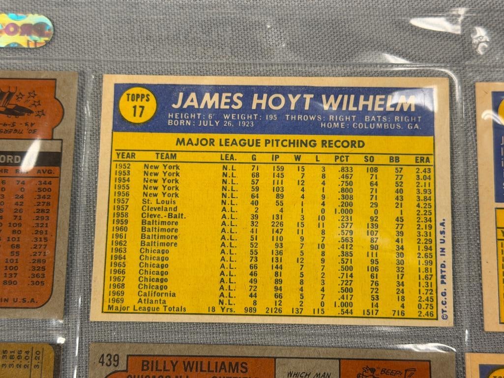 1970, 1972, 1973 TOPPS HALL OF FAMER BASEBALL CARDS ROLLIE FINGER, DON SUTTON, WILLIE STARGELL - 9