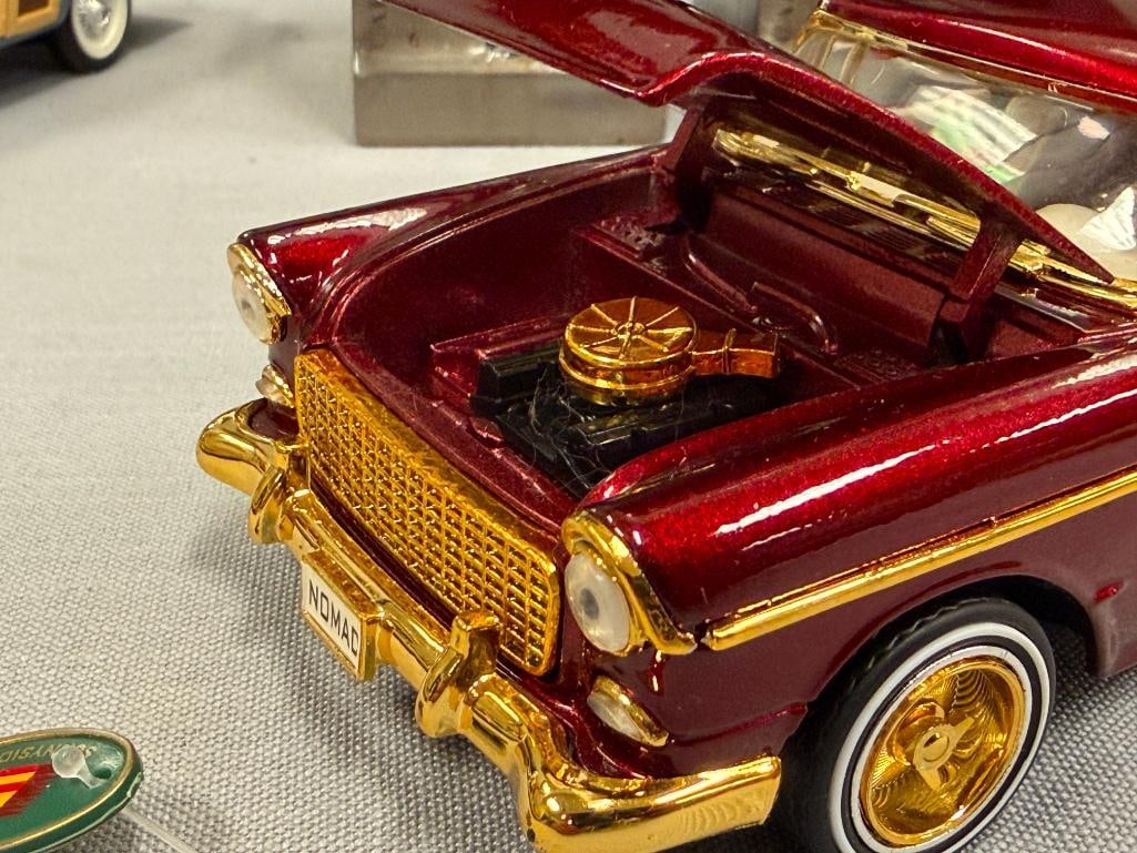 1/24 DIE-CAST METAL MODEL CARS '49 FORD WOODY AND '56 CHEVY BEL-AIR / NOMAD - 11