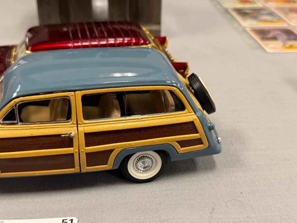 1/24 DIE-CAST METAL MODEL CARS '49 FORD WOODY AND '56 CHEVY BEL-AIR / NOMAD - 3