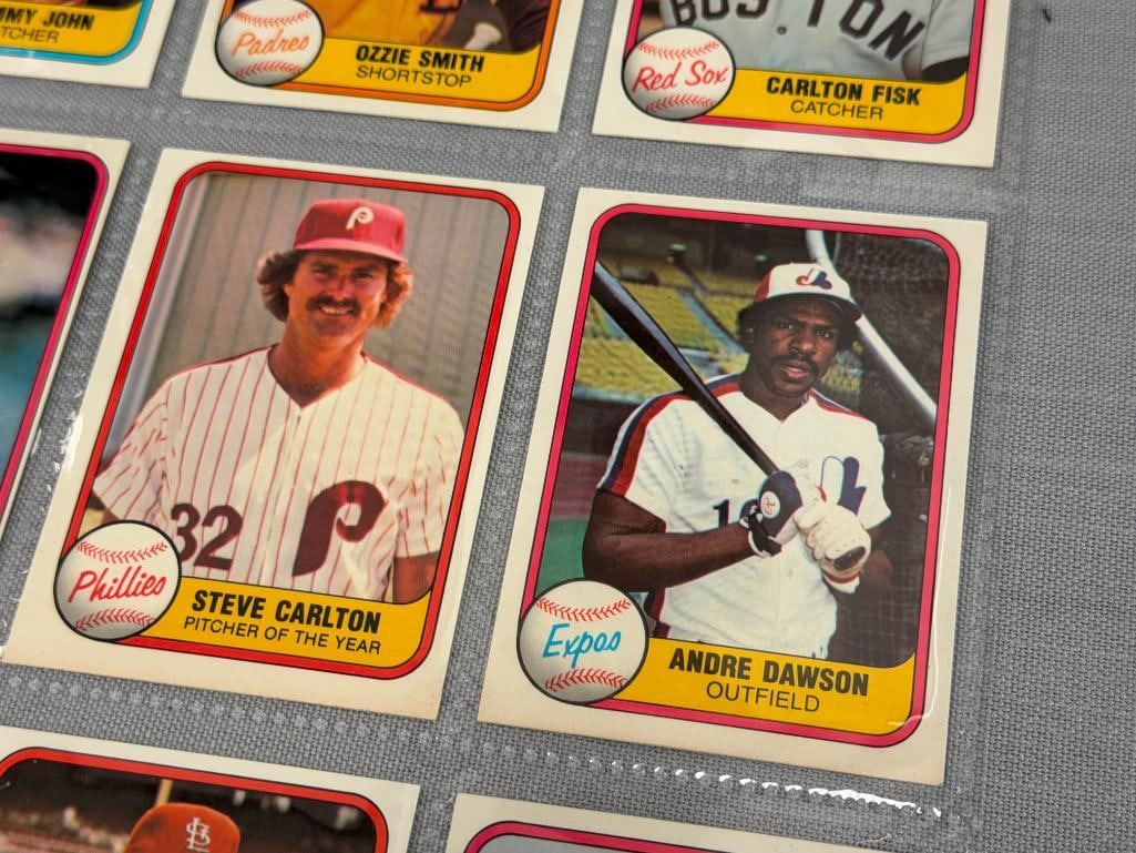 1981 FLEER HALL OF FAME BASEBALL CARDS MIKE SCHMIDT, OZZIE SMITH, PHIL NIEKRO - 3