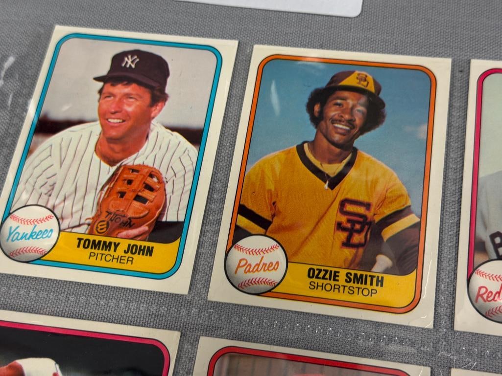 1981 FLEER HALL OF FAME BASEBALL CARDS MIKE SCHMIDT, OZZIE SMITH, PHIL NIEKRO - 4