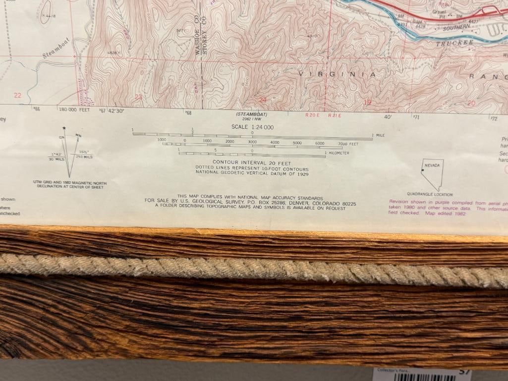 1980'S STATE OF NEVADA, NEVADA BUREAU OF MINES AND GEOLOGY MAP - 5