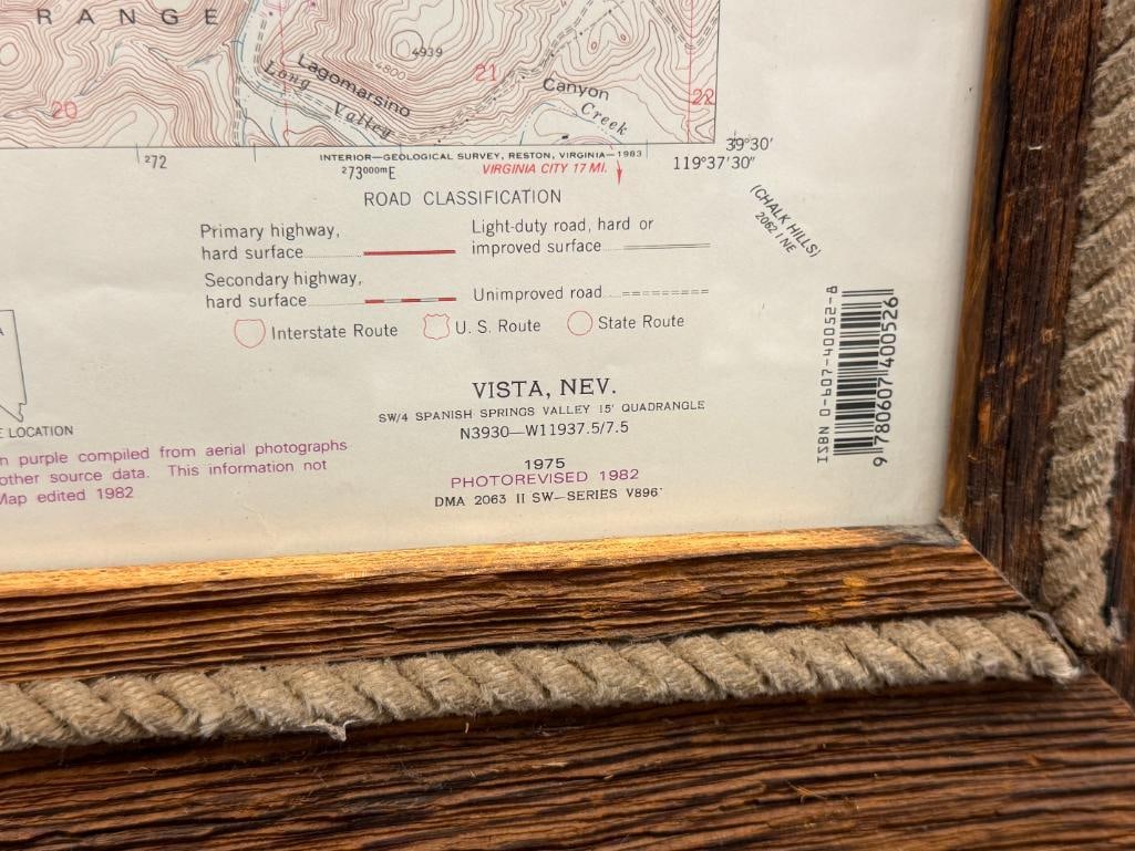 1980'S STATE OF NEVADA, NEVADA BUREAU OF MINES AND GEOLOGY MAP - 6