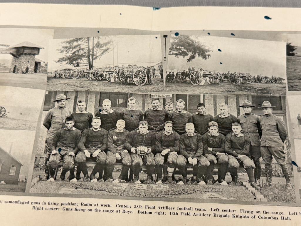 1918 ILLUSTRATED HISTORICAL SOUVENIR OF THE 13TH FIELD ARTILLERY BRIGADE CAMP LEWIS, WA. - 10