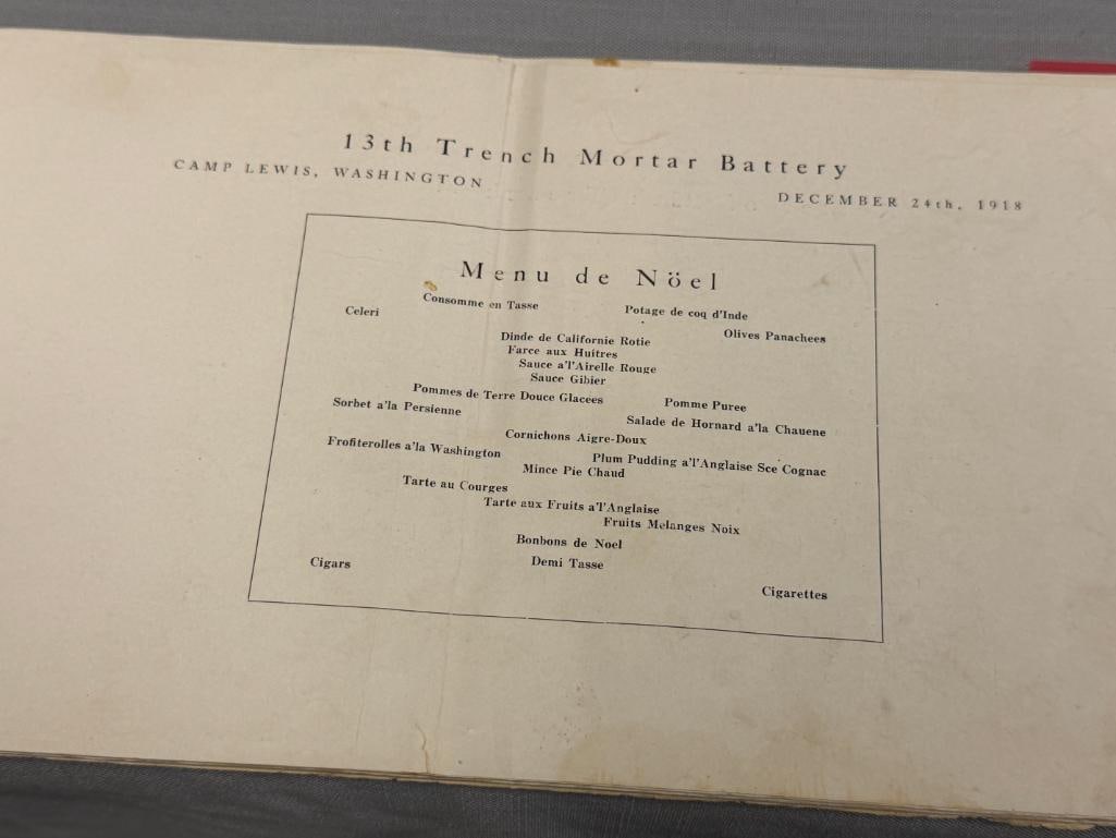 1918 ILLUSTRATED HISTORICAL SOUVENIR OF THE 13TH FIELD ARTILLERY BRIGADE CAMP LEWIS, WA. - 2