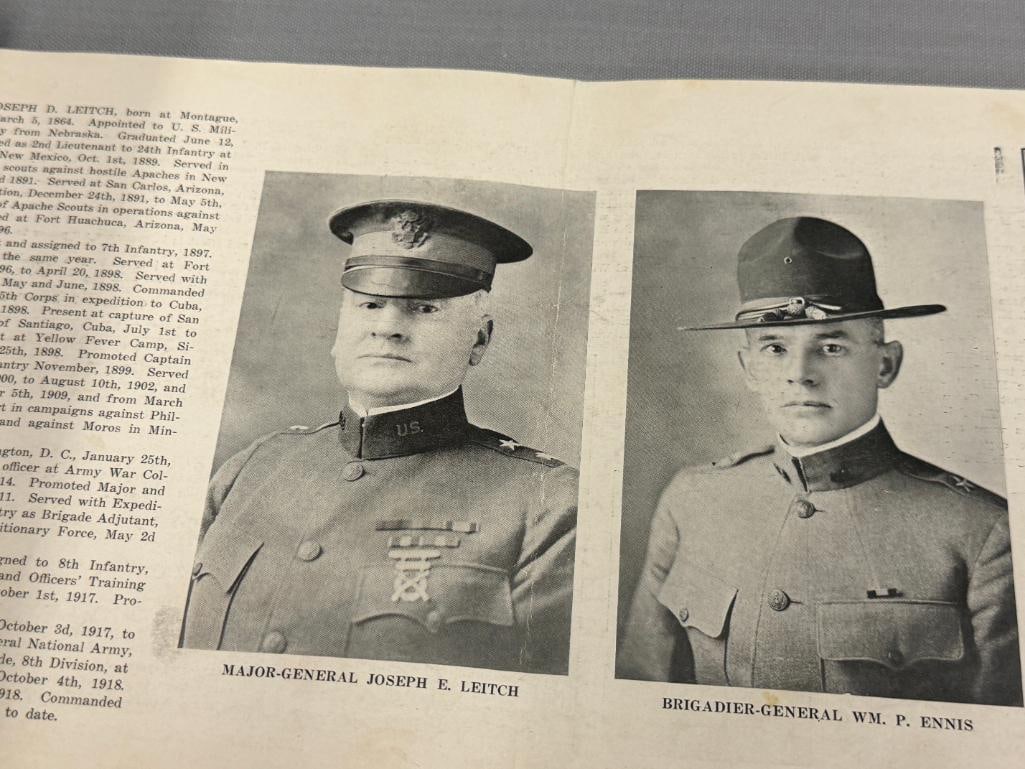 1918 ILLUSTRATED HISTORICAL SOUVENIR OF THE 13TH FIELD ARTILLERY BRIGADE CAMP LEWIS, WA. - 9