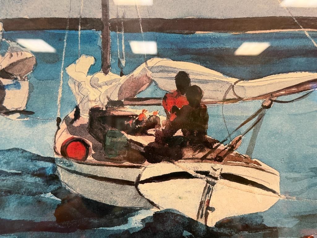 WINSLOW HOMER AMERICAN ARTIST ICONIC PRINT TITLED NASSAU - 3