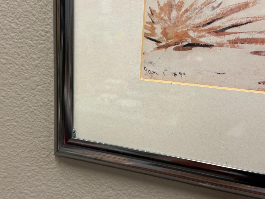 WINSLOW HOMER AMERICAN ARTIST ICONIC PRINT TITLED NASSAU - 7