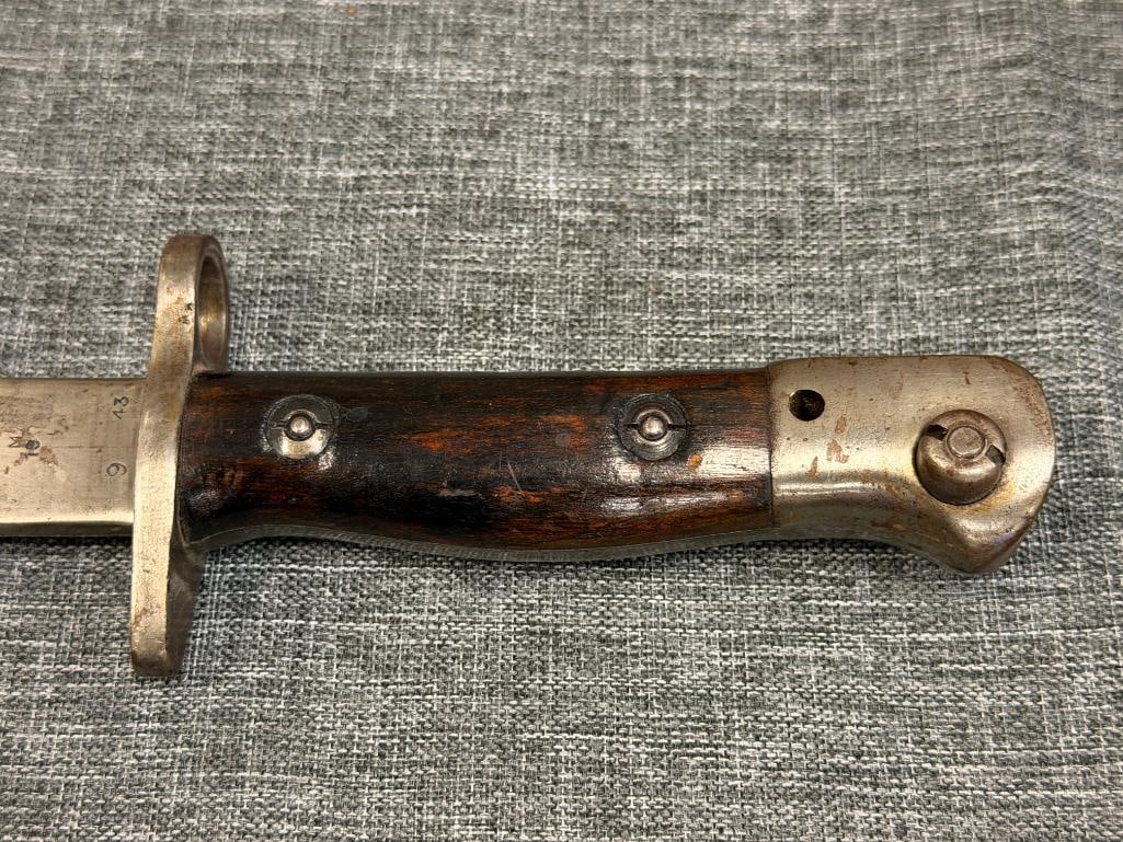 WWI BRITISH ENFIELD P1907 MILITARY RIFLE BAYONET - 3