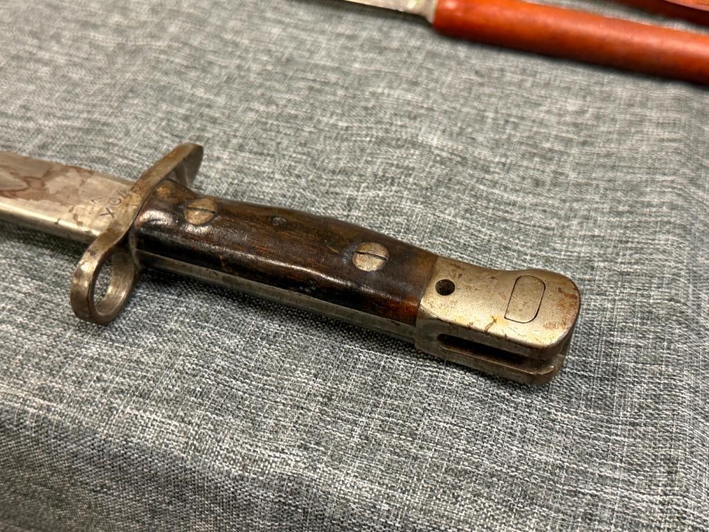 WWI BRITISH ENFIELD P1907 MILITARY RIFLE BAYONET - 7