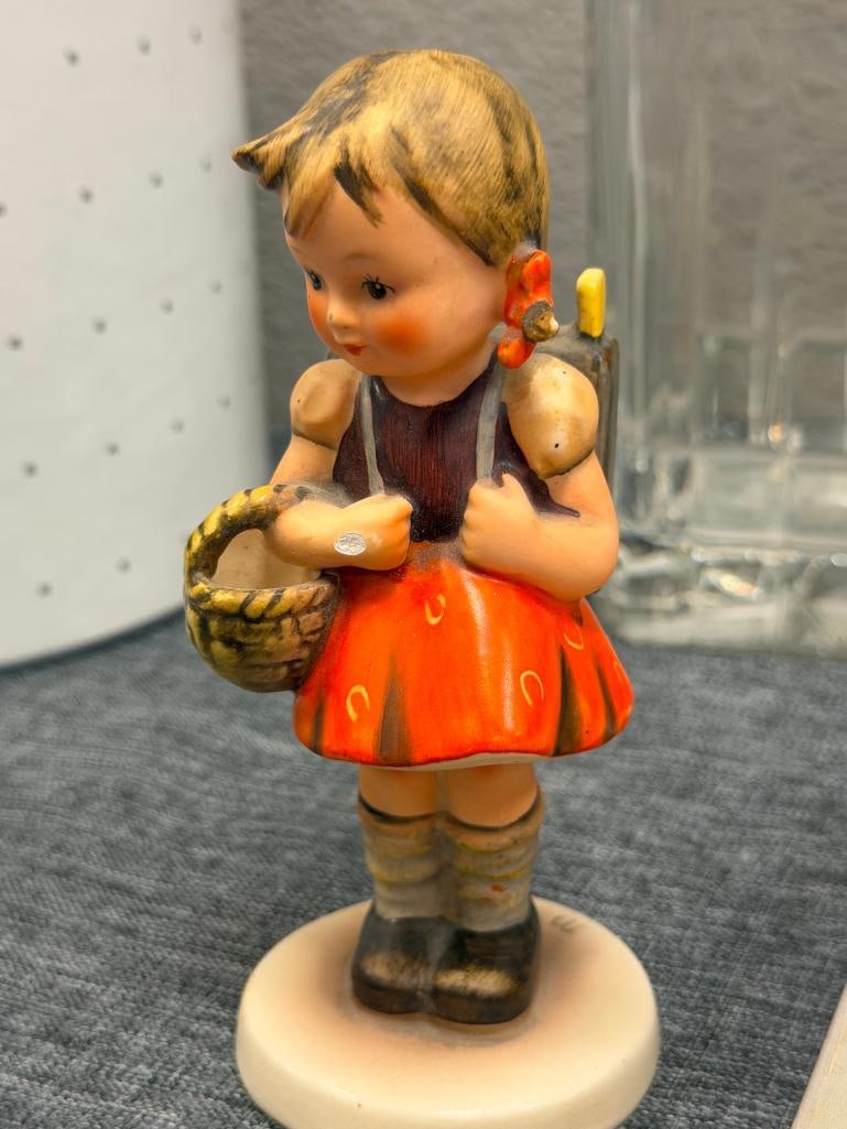 GOEBEL HUMMEL VINTAGE SCHOOL GIRL #81 BY SCULPTOR ARTHUR MOELLER AND CHIMNEY CHIMNEY SWEEP #12 TM... - 6