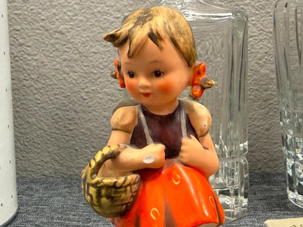 GOEBEL HUMMEL VINTAGE SCHOOL GIRL #81 BY SCULPTOR ARTHUR MOELLER AND CHIMNEY CHIMNEY SWEEP #12 TM... - 7