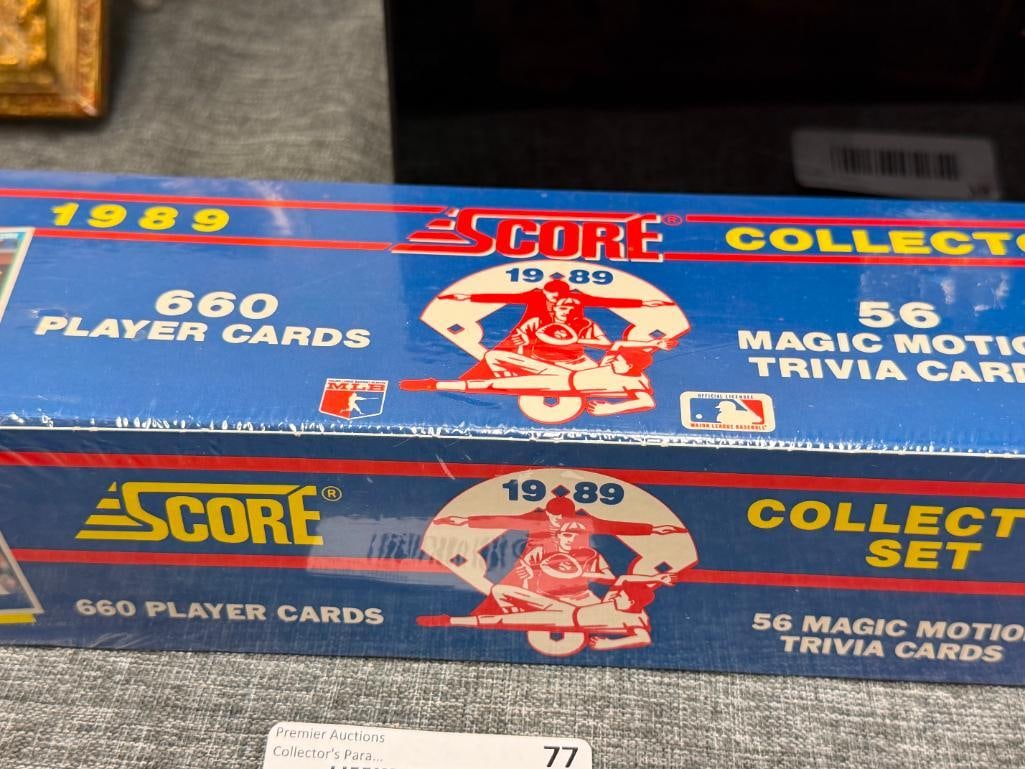 1989 SCORE COMPLETE BASEBALL CARD SET FACTORY SEALED 660 CARDS 56 MAGIC MOTION CARDS - 2