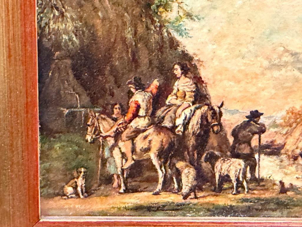 ERNST BRODEL GERMAN ARTIST ORIGINAL OIL ON BOARD MINIATURE PAINTINGS - 10