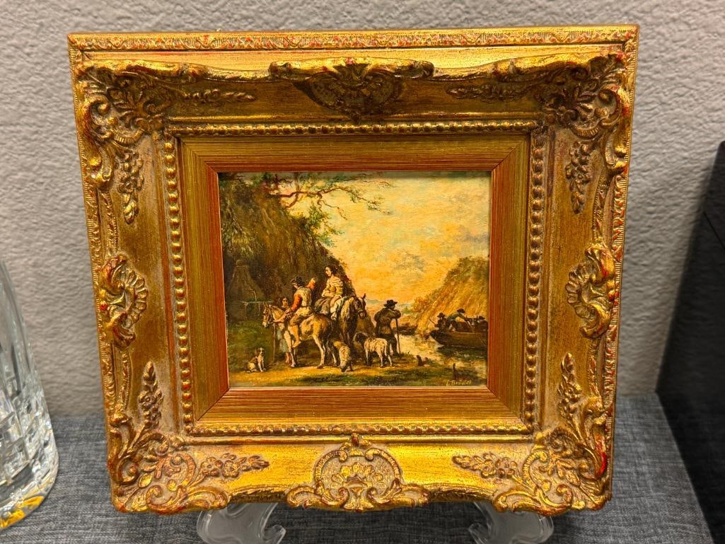 ERNST BRODEL GERMAN ARTIST ORIGINAL OIL ON BOARD MINIATURE PAINTINGS - 8